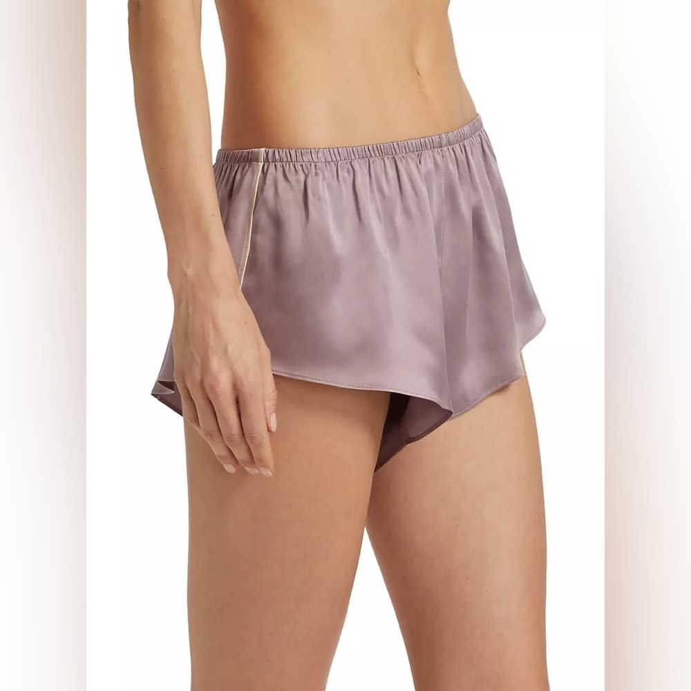 Lunya Washable 100% Silk Pajama Shorts Crescent Lavender/Lilac Size XS NWOT